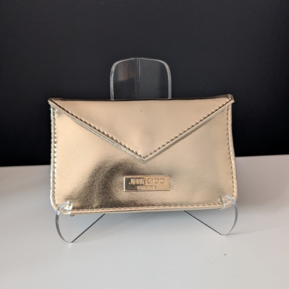 Jimmy Choo Gwp Metallic Gold Card Holder